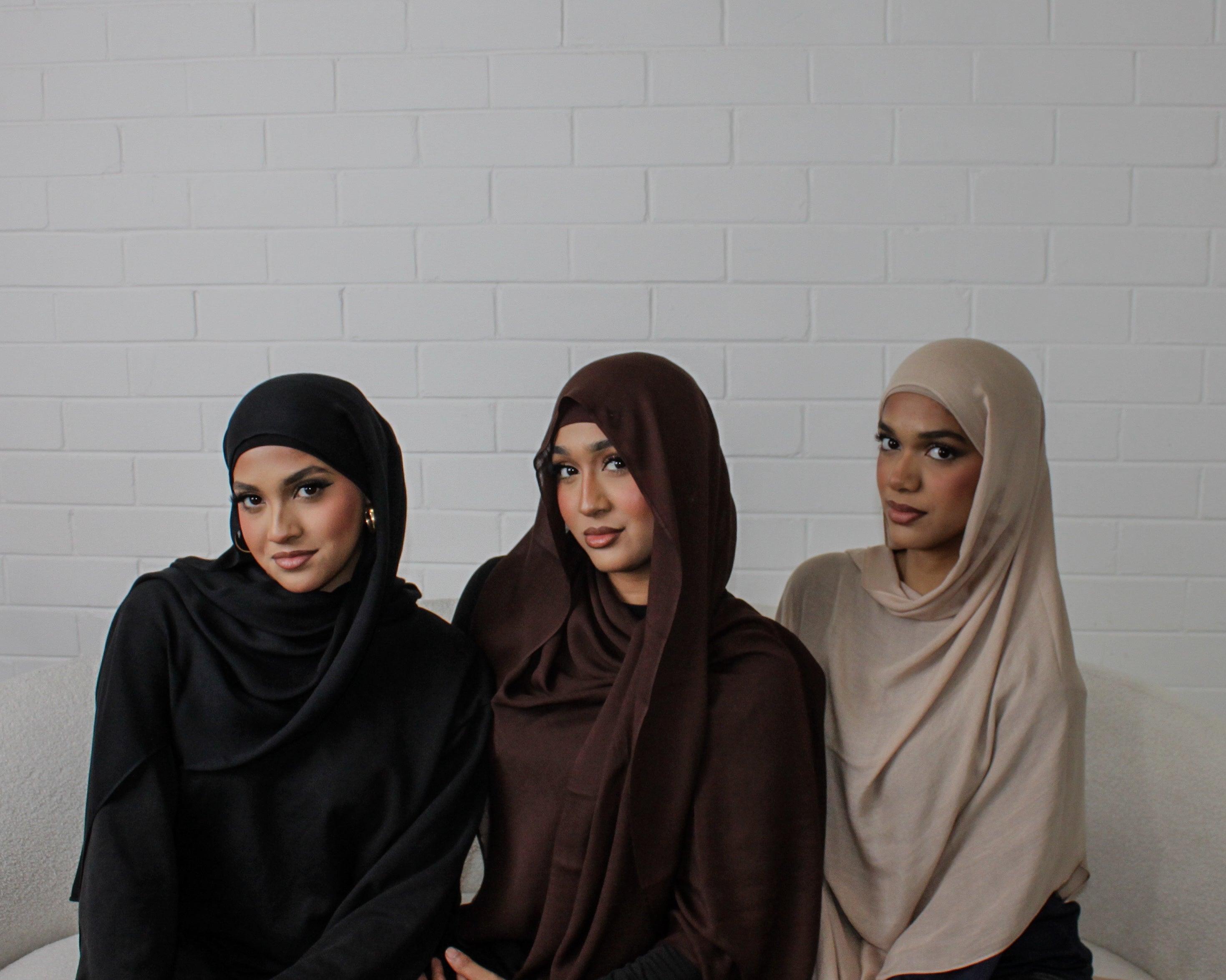 MODAL SCARF SET - BLACK