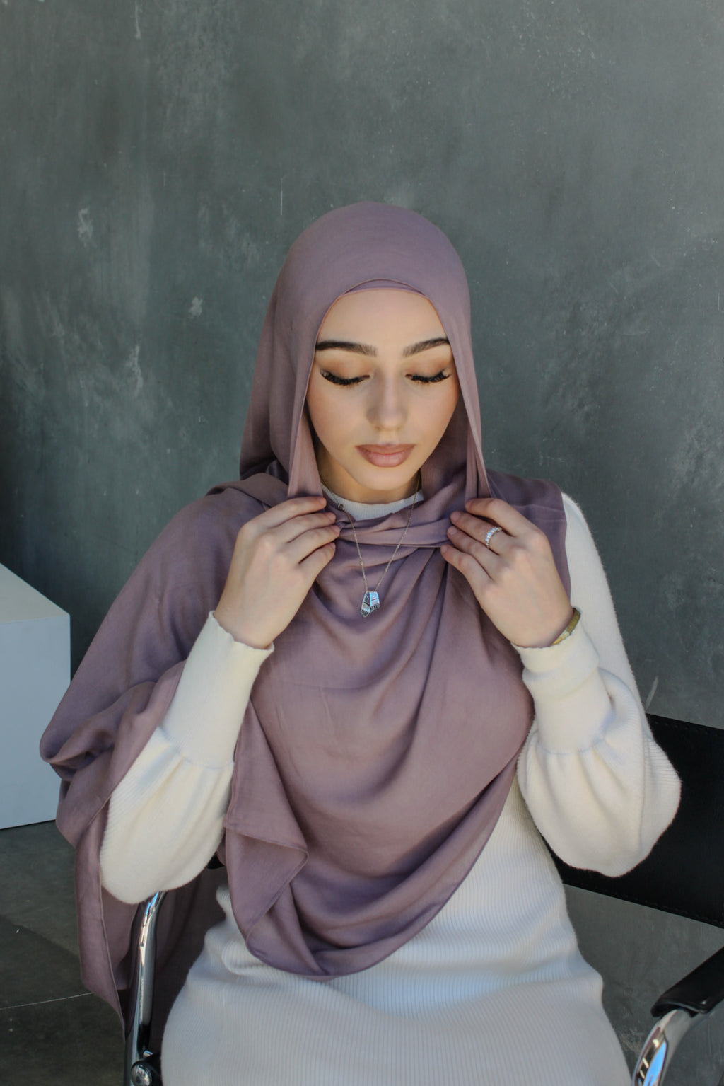 MODAL SCARF SET - STONE