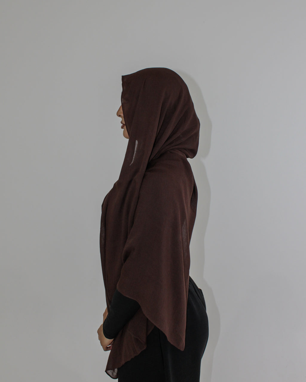 MODAL SCARF SET - CHOCOLATE