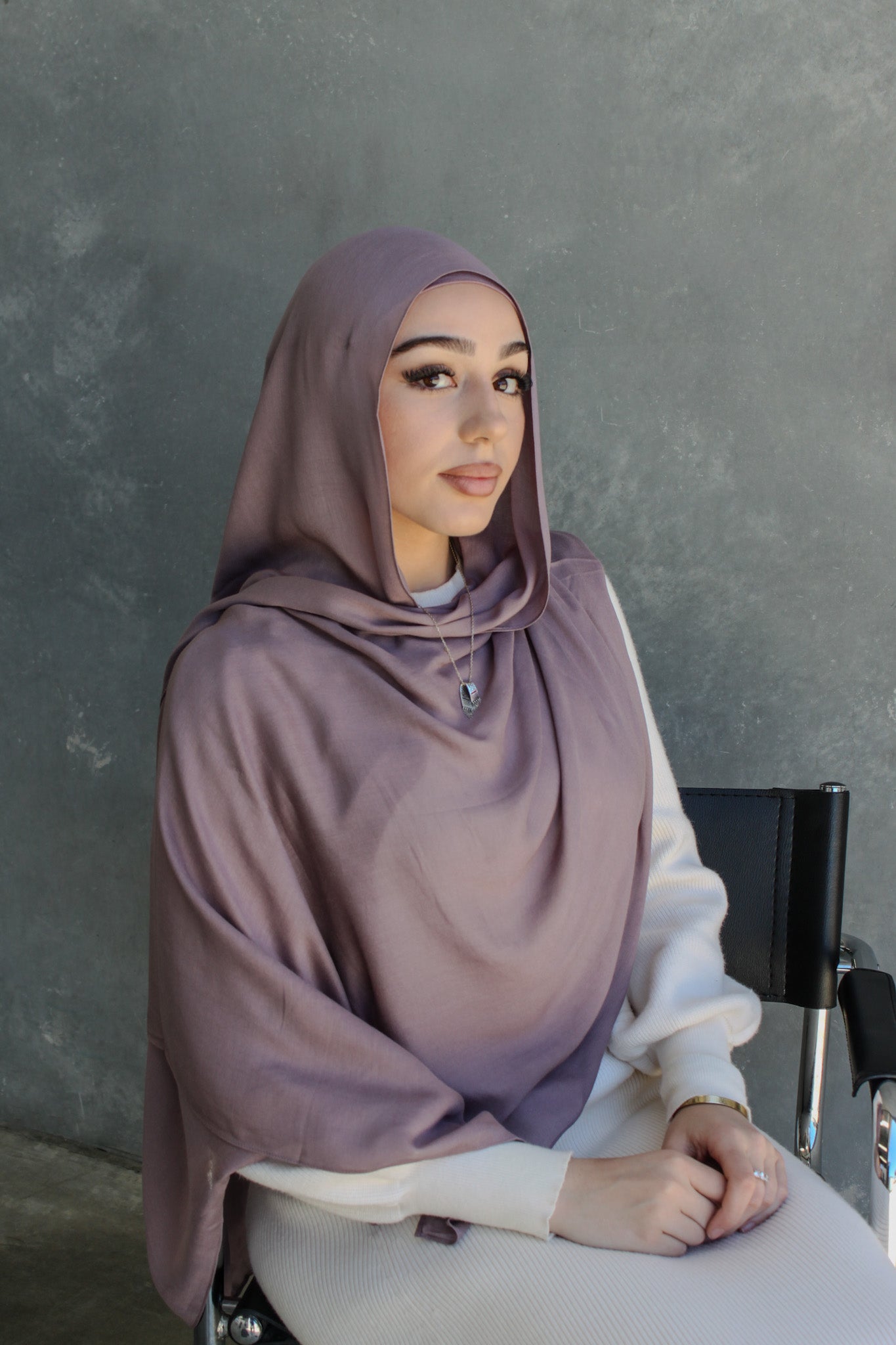 MODAL SCARF SET - STONE