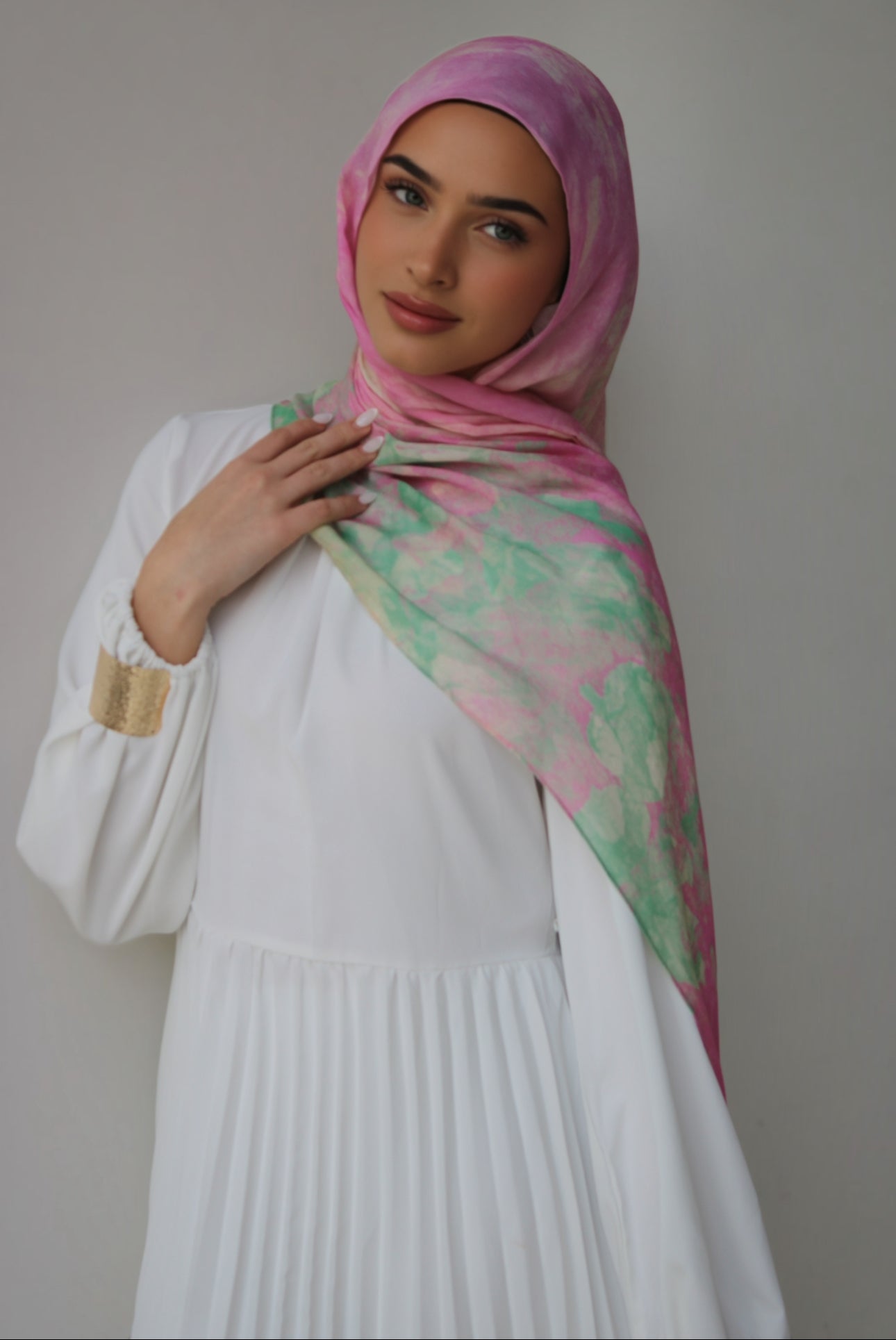 MODAL SCARF - STRAWBERRY MATCHA