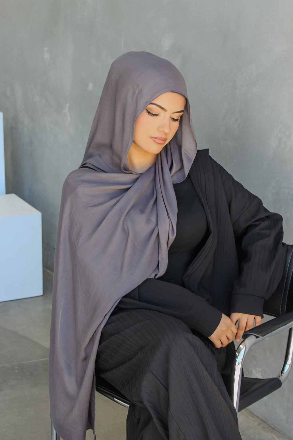 MODAL SCARF SET - SHADOW