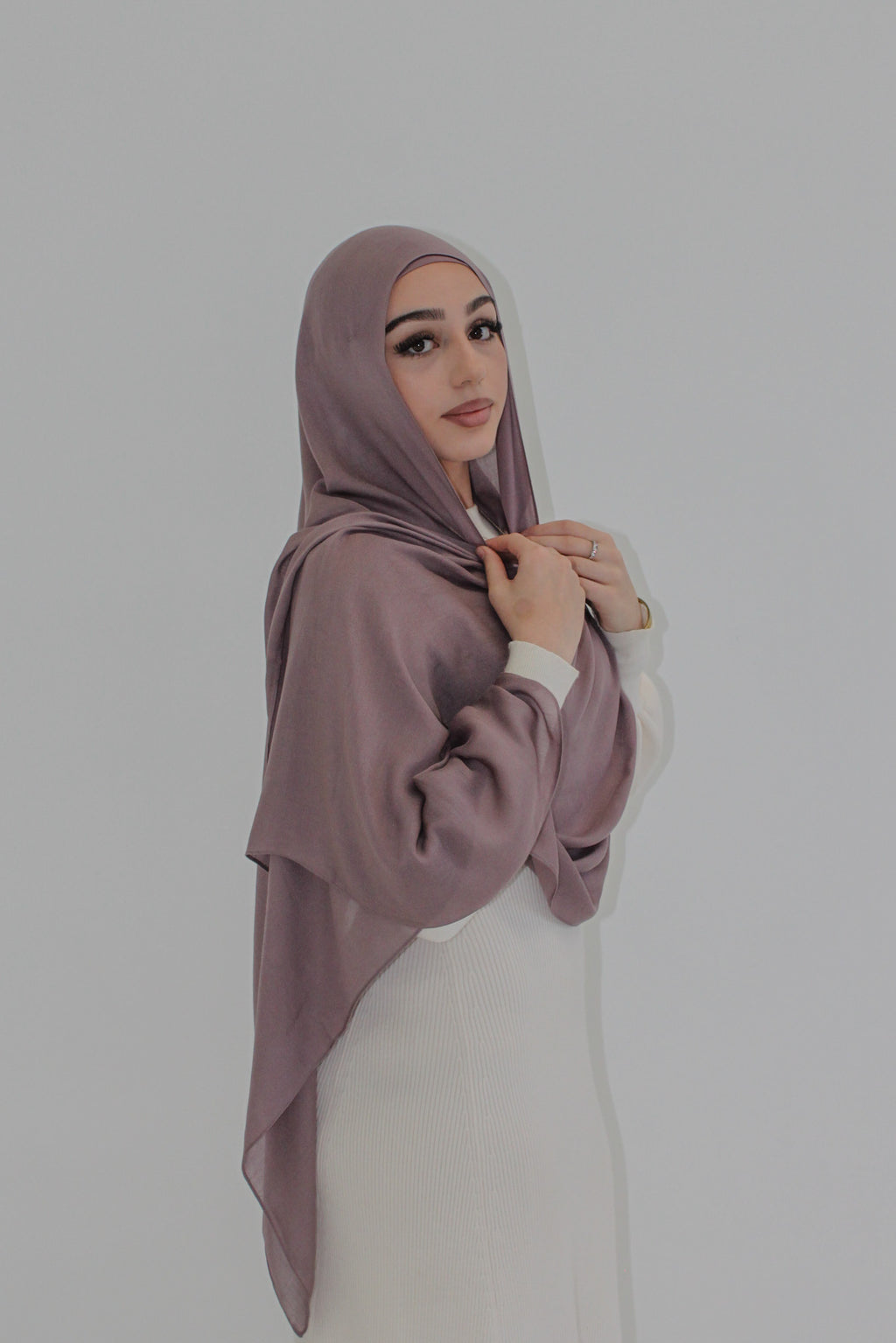 MODAL SCARF SET - STONE