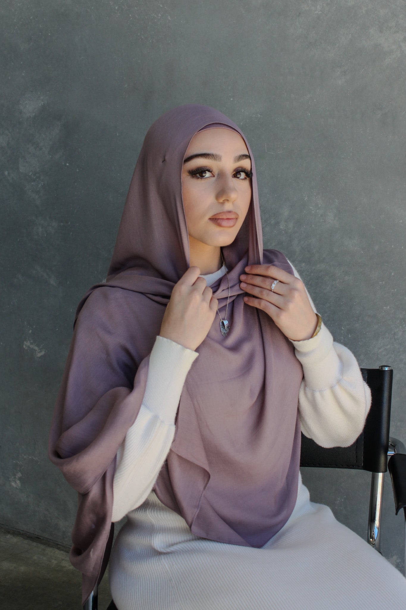 MODAL SCARF SET - STONE
