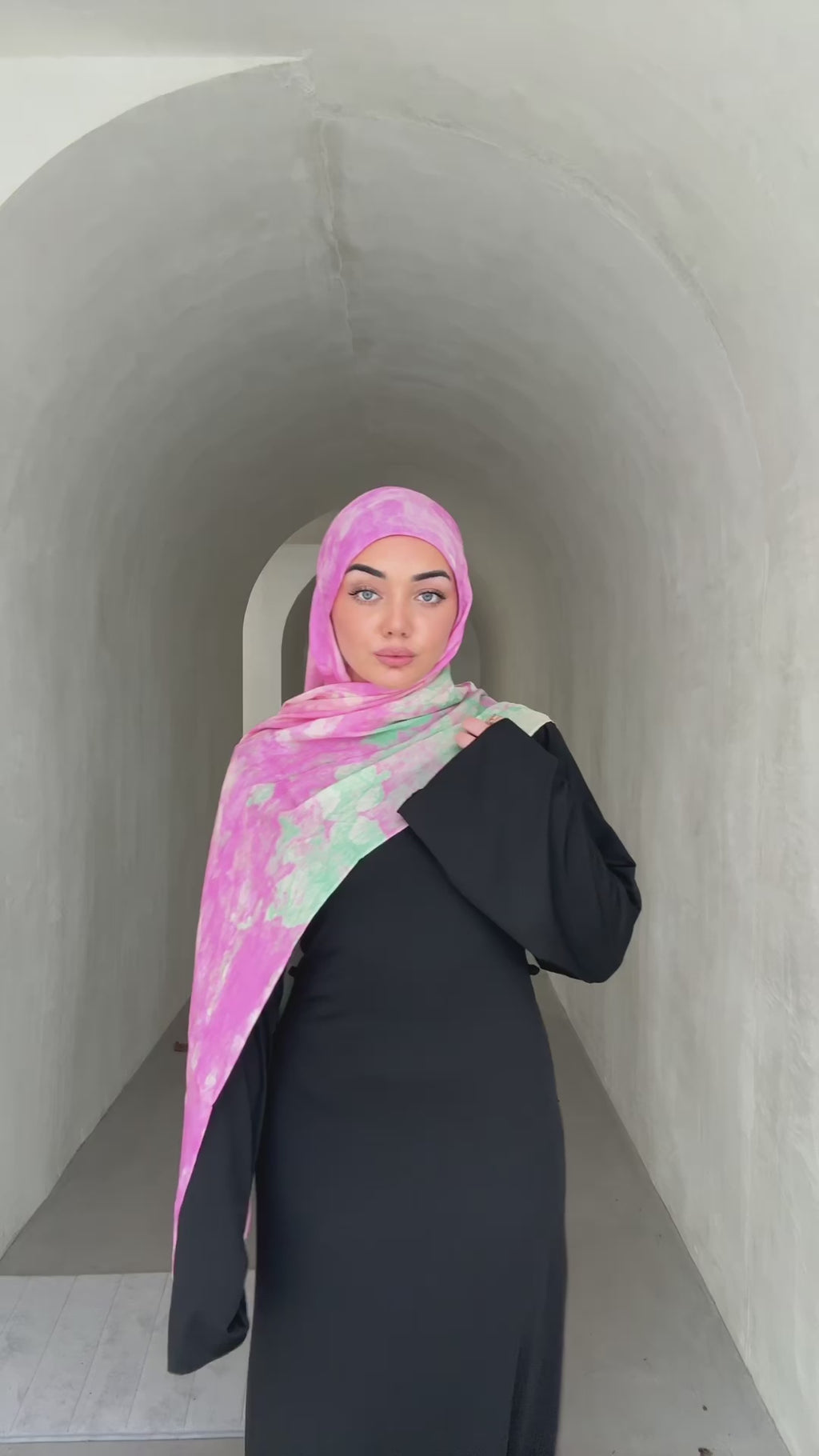 MODAL SCARF - STRAWBERRY MATCHA