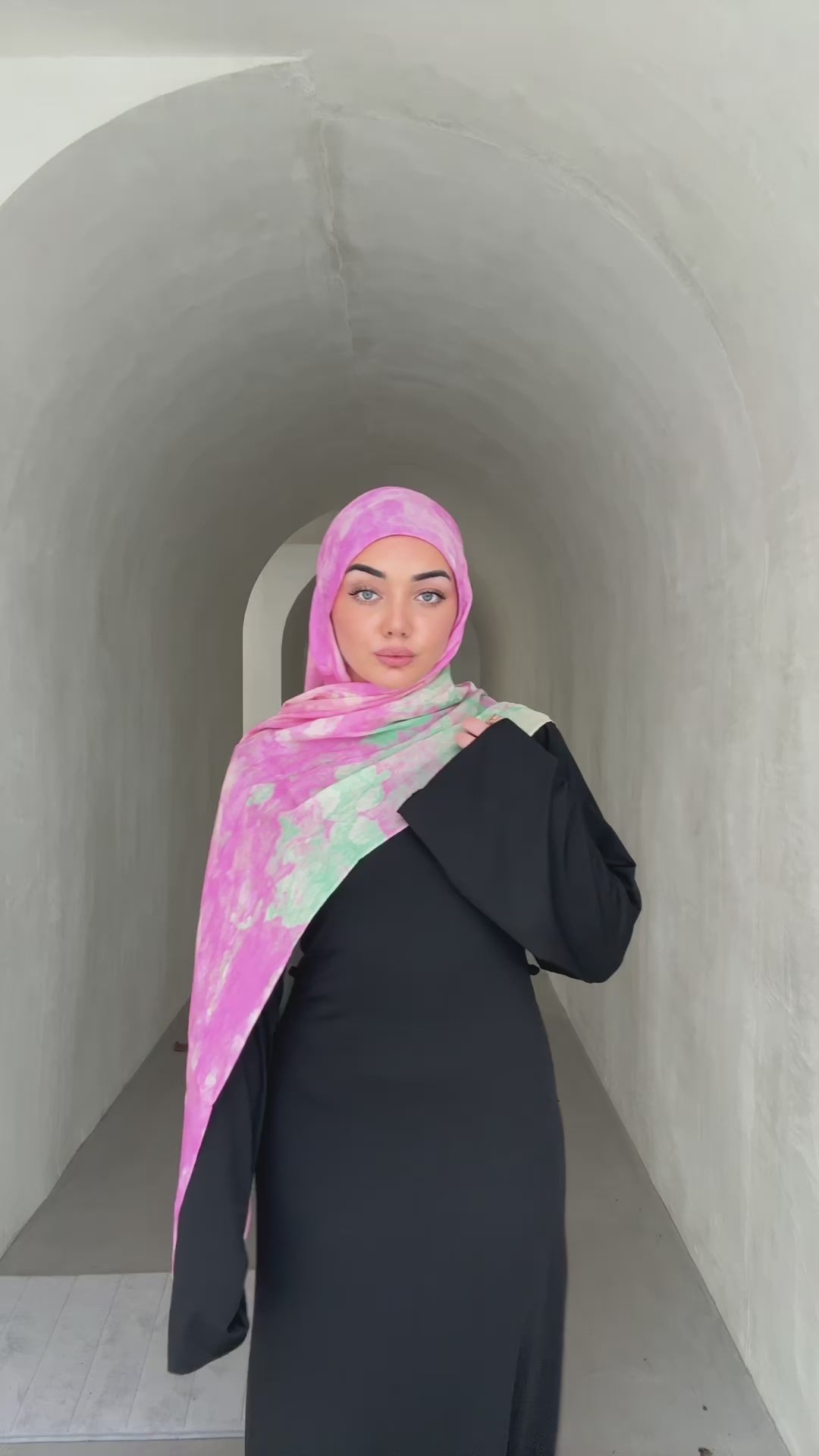 MODAL SCARF - STRAWBERRY MATCHA